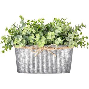 Artificial Eucalyptus Faux Plants Indoor for Farmhouse Home Decor Fake Potted Pl